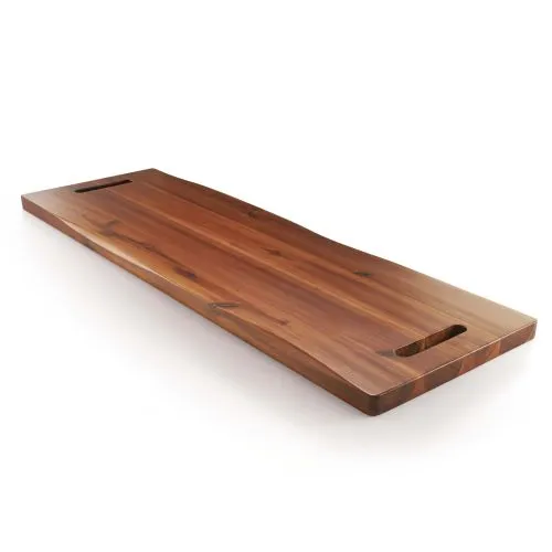 36" Large Charcuterie Board with Handles - Extra Long Wooden Serving Cheese Boards - Serving Platter for Meat, Party Appetizers, Outdoor & Fruits Display (Acacia Wood)