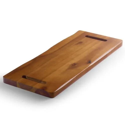 30" Large Charcuterie Board with Handles - Extra Long Wooden Serving Cheese Boards - Serving Platter for Meat, Party Appetizers, Outdoor & Fruits Display (Acacia Wood)